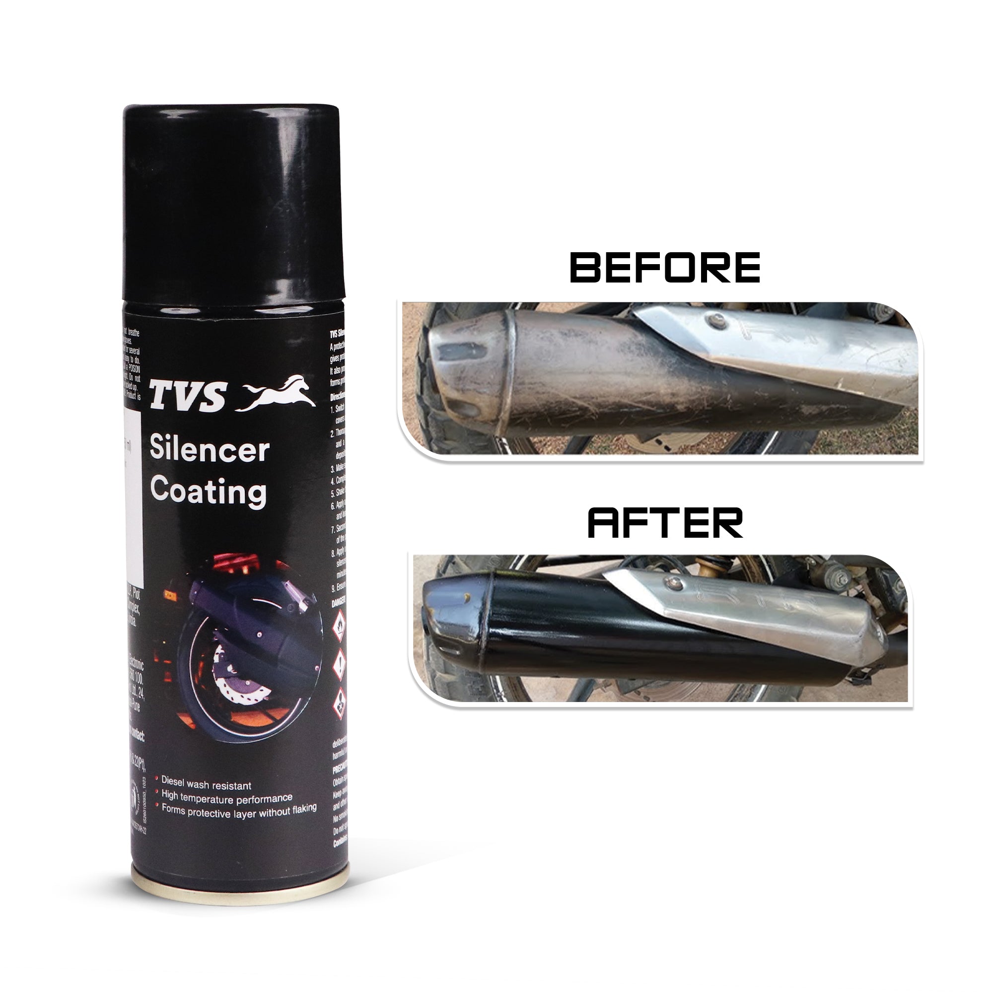 TVS Silencer Coating 250 ml. - Ultimate Protection and Heat Shield